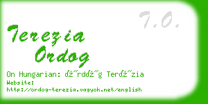 terezia ordog business card